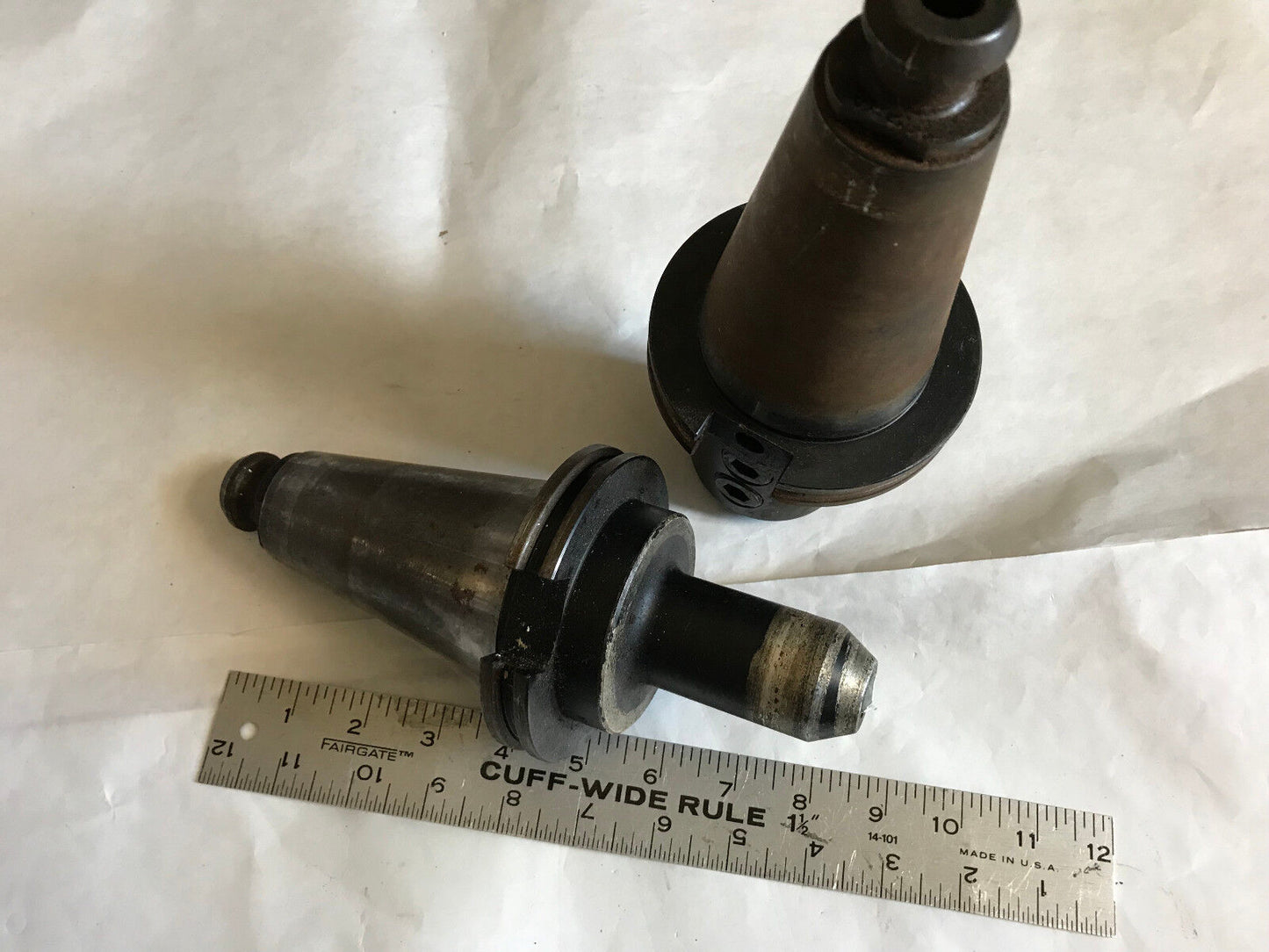 Lot 2 Mixed Lyndex Tool Holder Lot, 1/2" & 1" Bore Sizes, Cat-50 Used,Sc