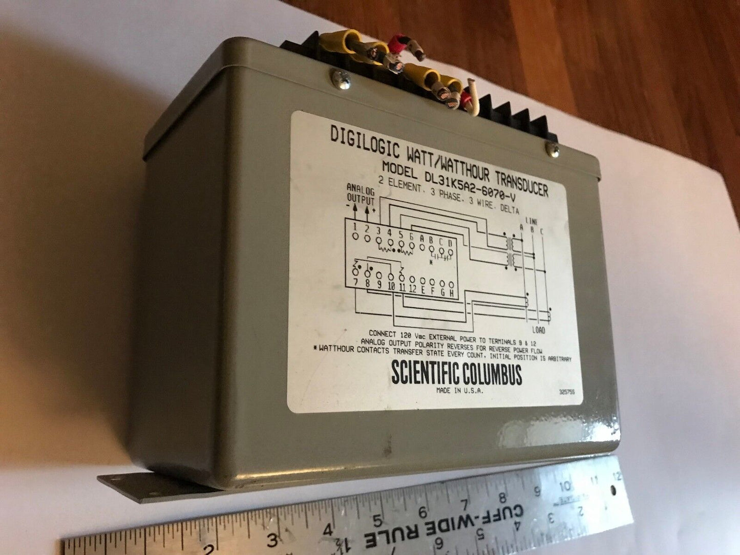Scientific Columbus Dl31k5a2-6070-V,Vdigilogic Watt/Watthour Transducer,Eh