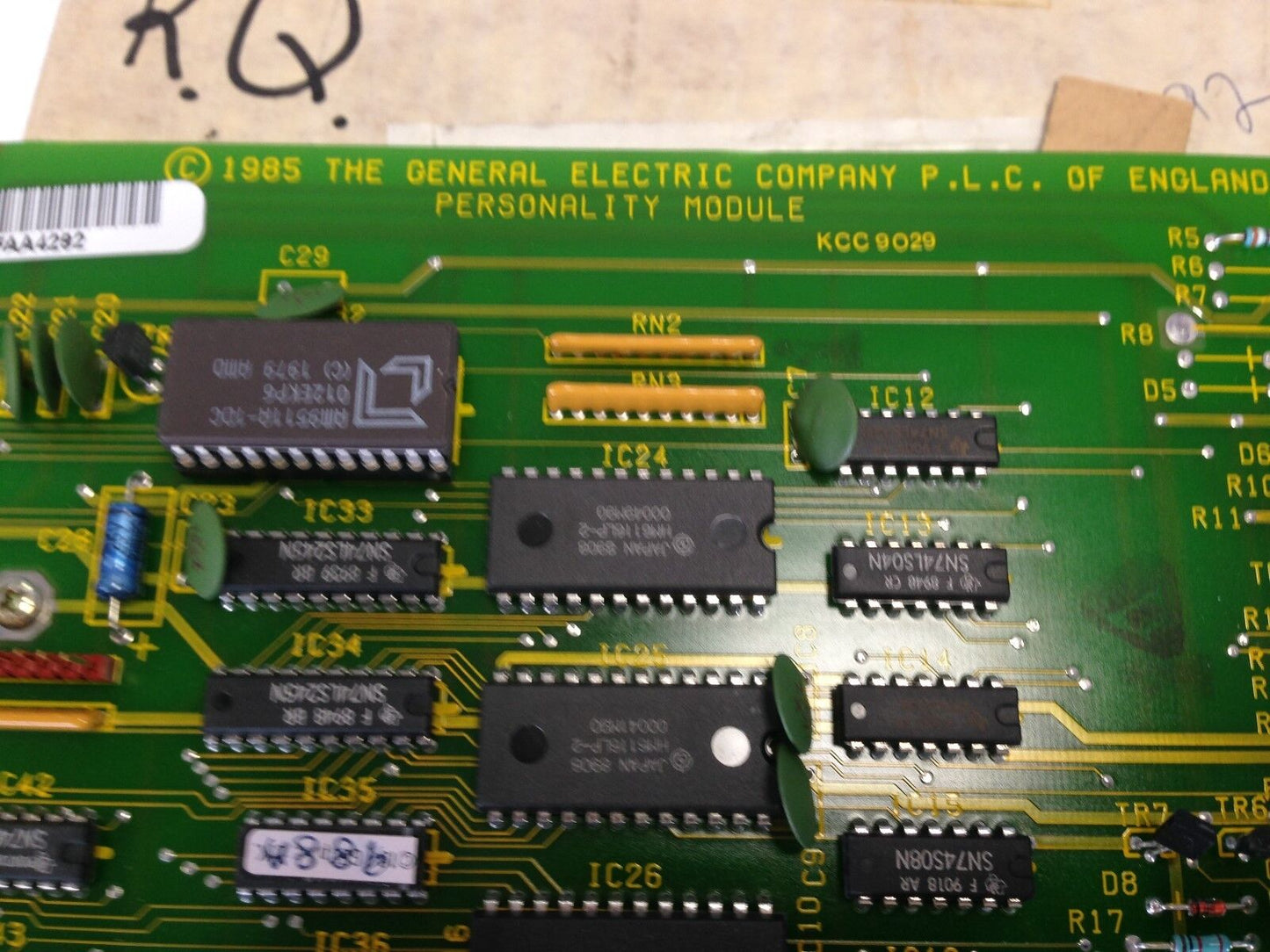 Ge General Electric 91-241R12 Basic Processor P.L.C. Kcc9029,8607Erl,8607Er L,Fl