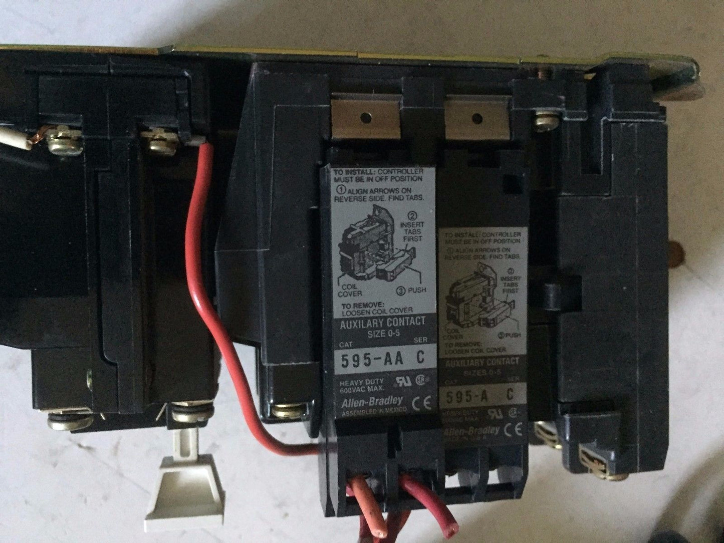 Allen-Bradley 509-Aod,509-A0d Nema Size 0,595-Aa C,Magnetic Starter 110V,Bw