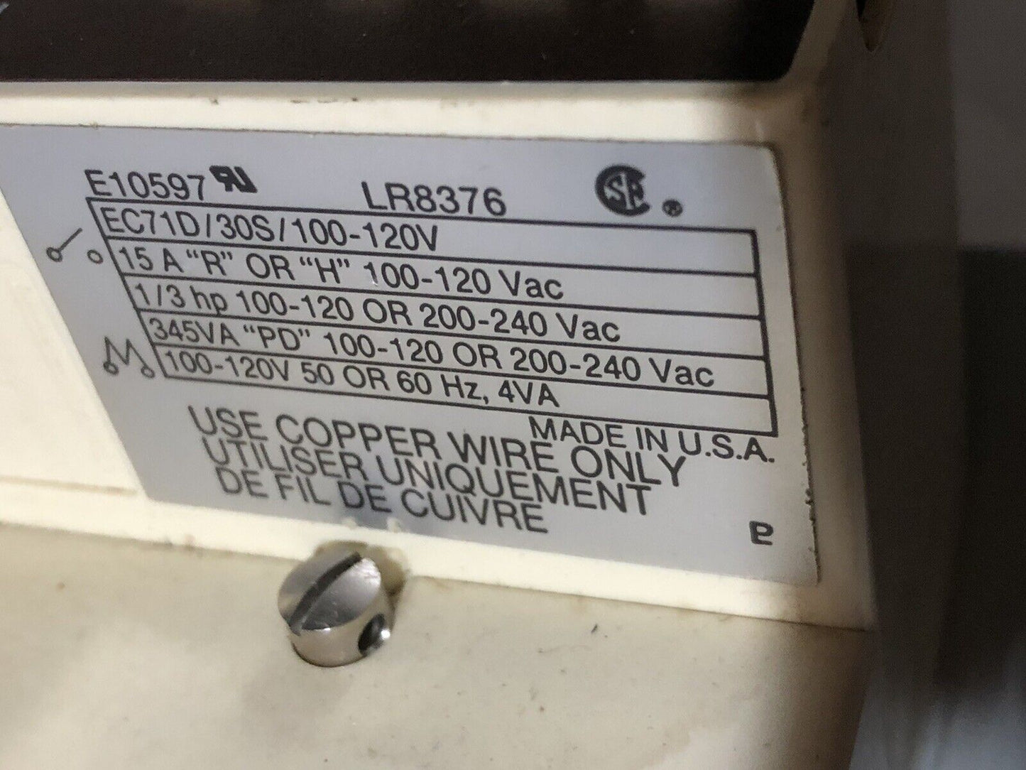 Paragon Ec71d/30S E10597 Single Channel Time Control,E10597,Bulletin A51,To