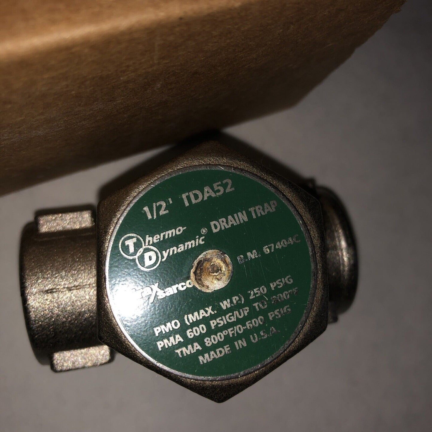 1/2” Spirax Sarco Tda52,1/2 Tda52 B.M 67404C Thermodynamic Drain Steam Trap,Bs