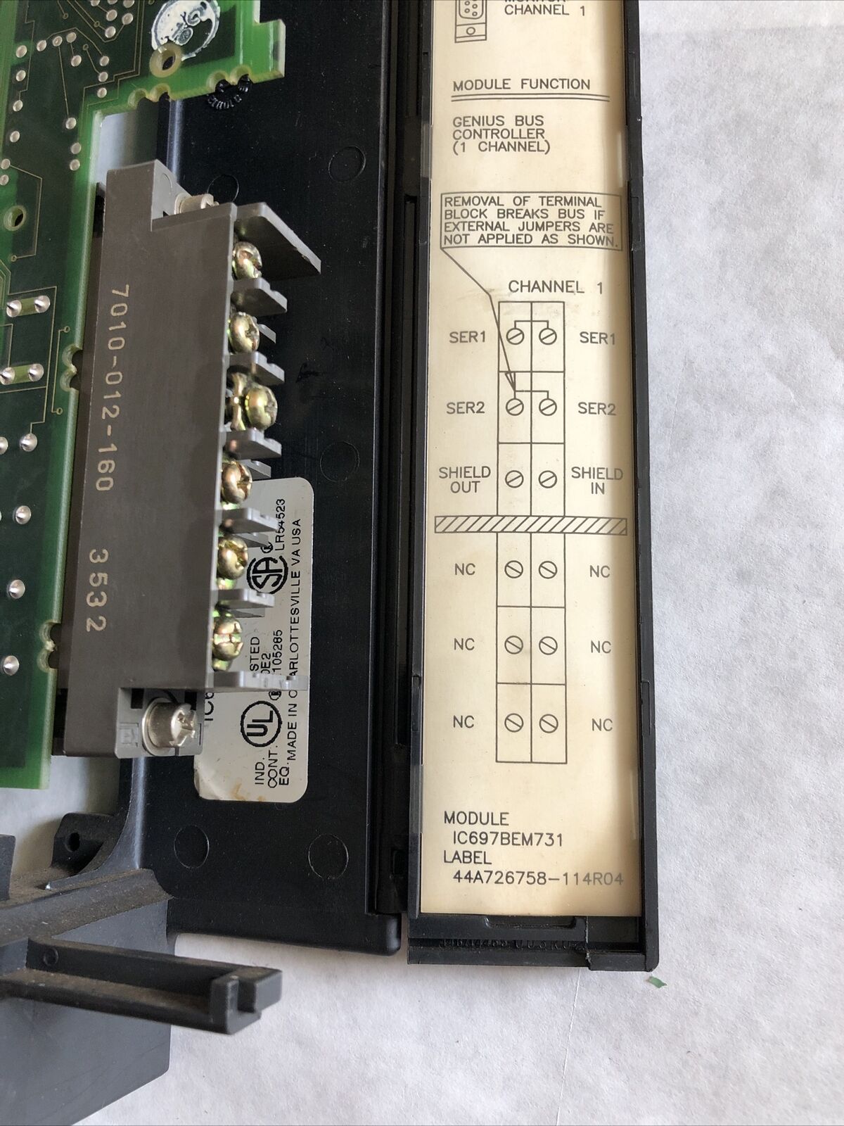 Ge 44A729723-G01,44A729724-001,Fanuc Ic697bem731p Bus Controller Module,Sn,Br