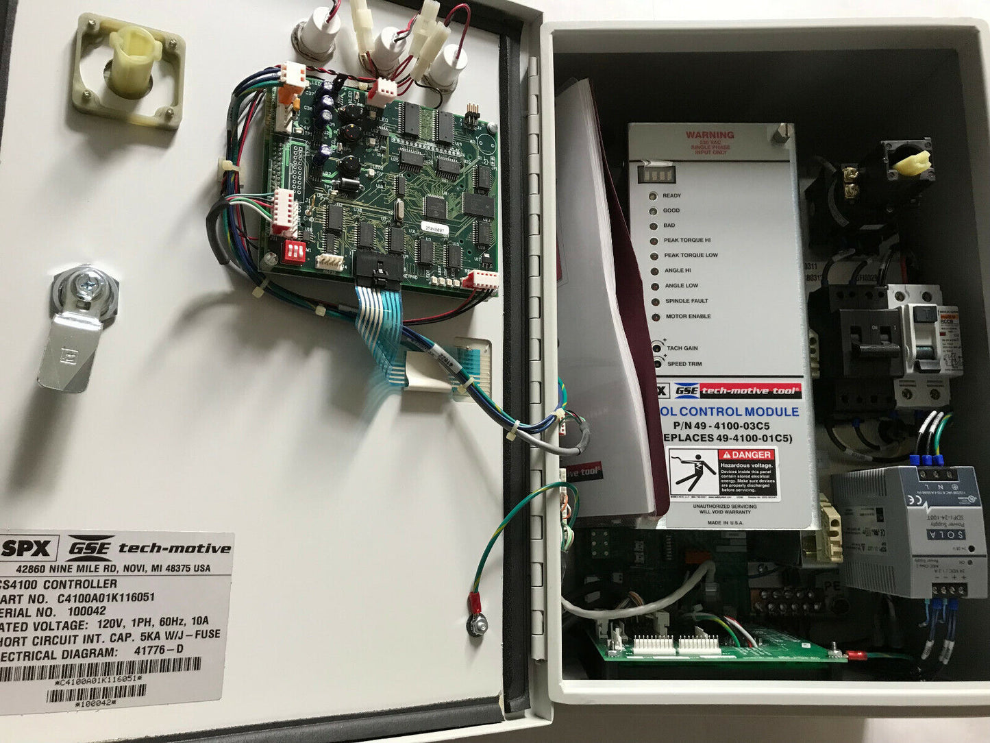 Tech-Motive Cs4100 System Controller,Gse Spx Tech-Motive Tool,49-4100-01C5,So
