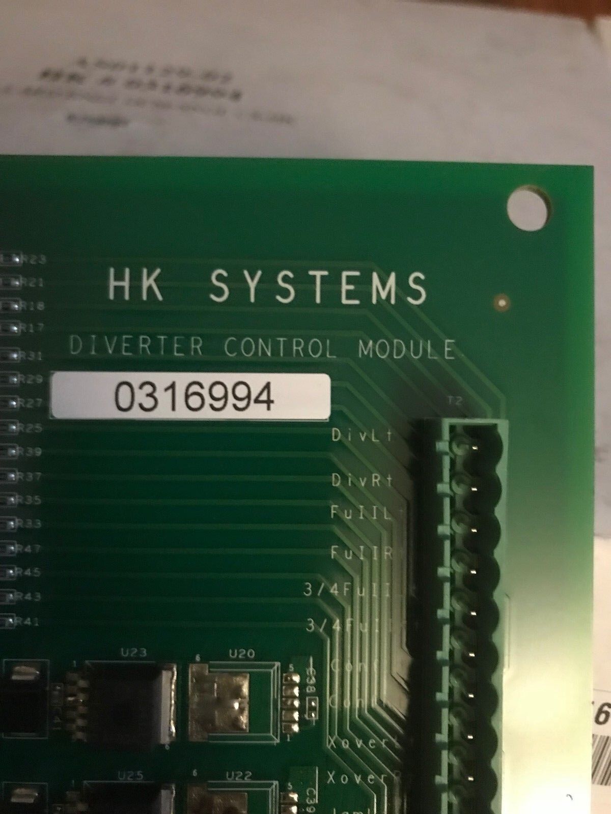 New Mks As01129-02 Rev. 05,Dcm2007,Hk Systems 0316994 Diverter Control Module,Ef
