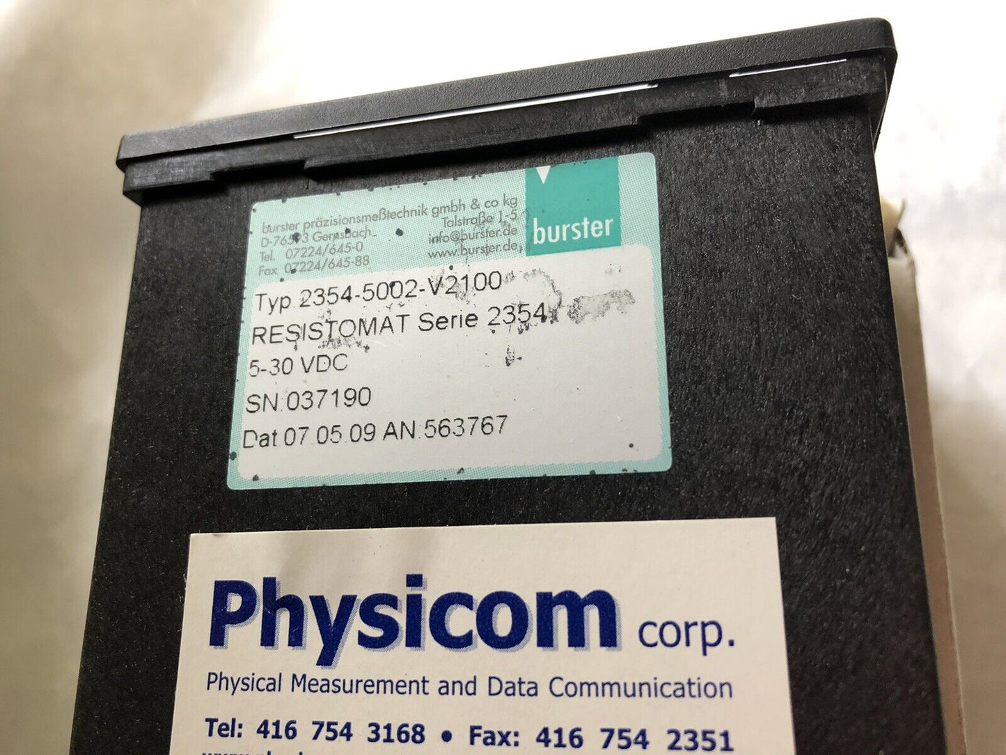 New Burster 2354-5002-V2100 Digital Panel Meter,Tc