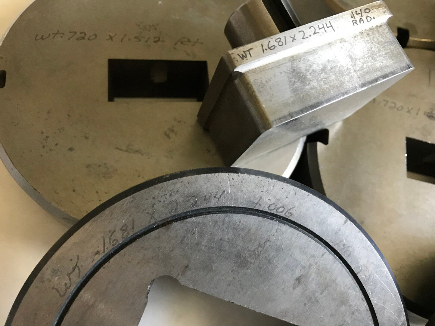 Lot 2 Sets Wilson/Strippit Rectangle Punches & Dies 1.750X1.875 - 1.681X2.224,Ad