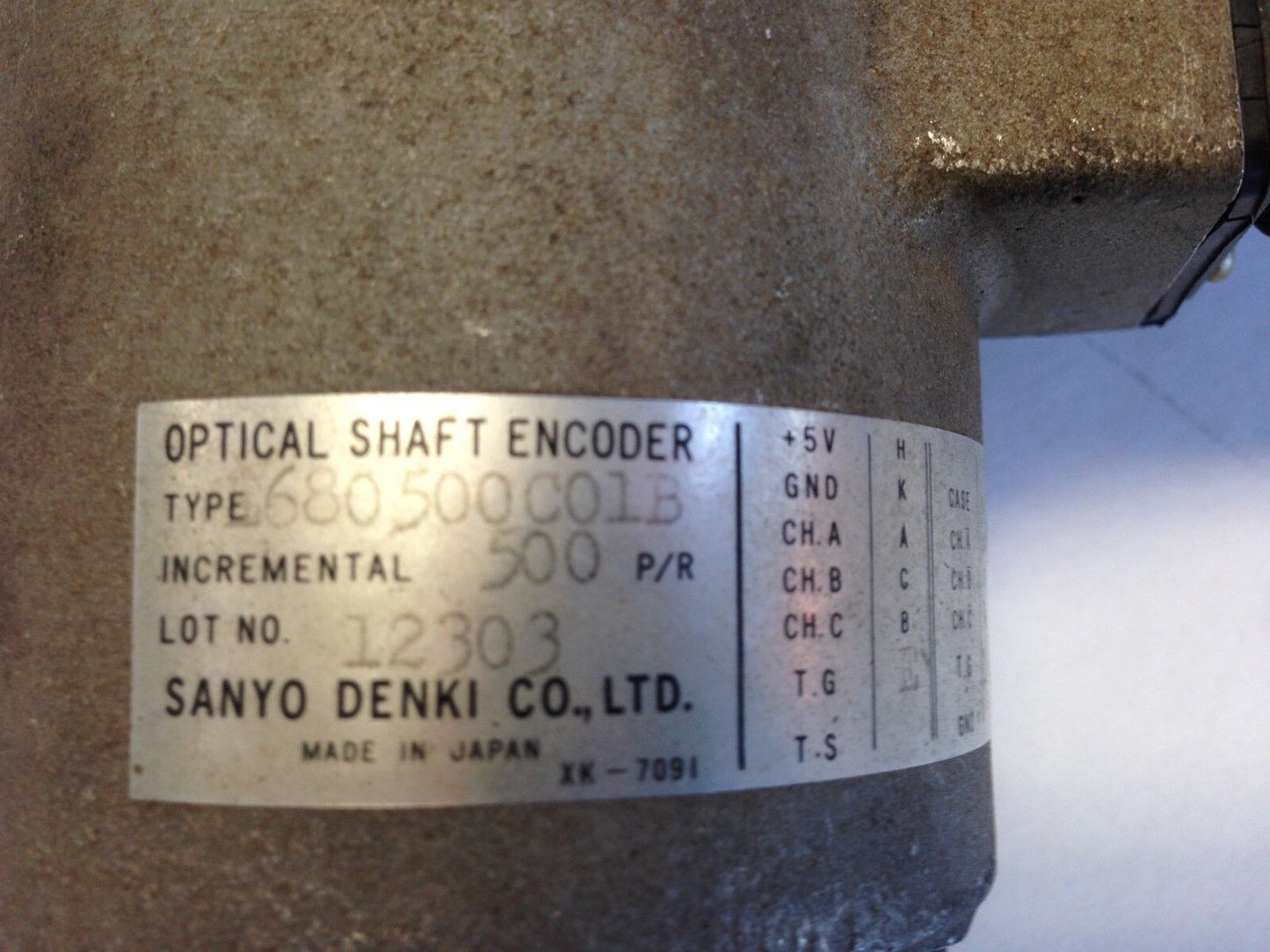 Sanyo Denki U708bt-032E L2 Dc Servo Motor Optical Encoder 680500C01b,Tk