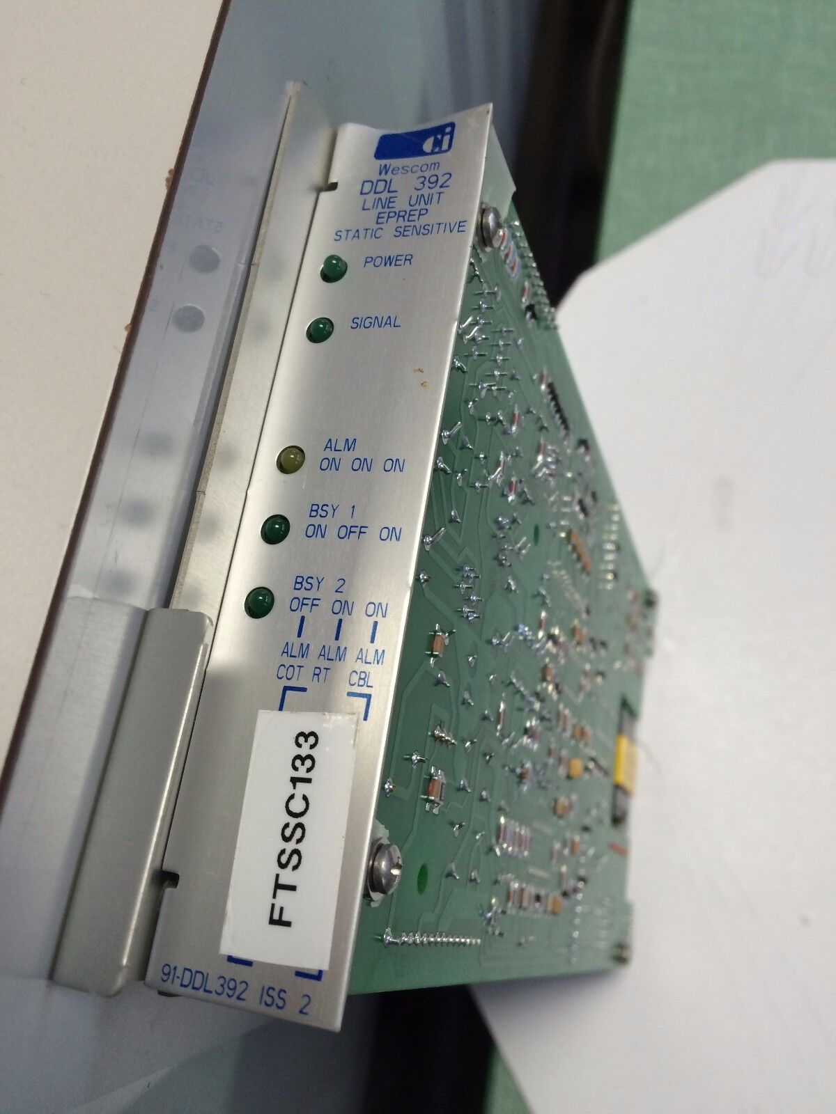 Wescom Ddl 392 91-Ddl392 Iss 2 Line Unit Erep,B75-000101B,C75-000100B,Cf