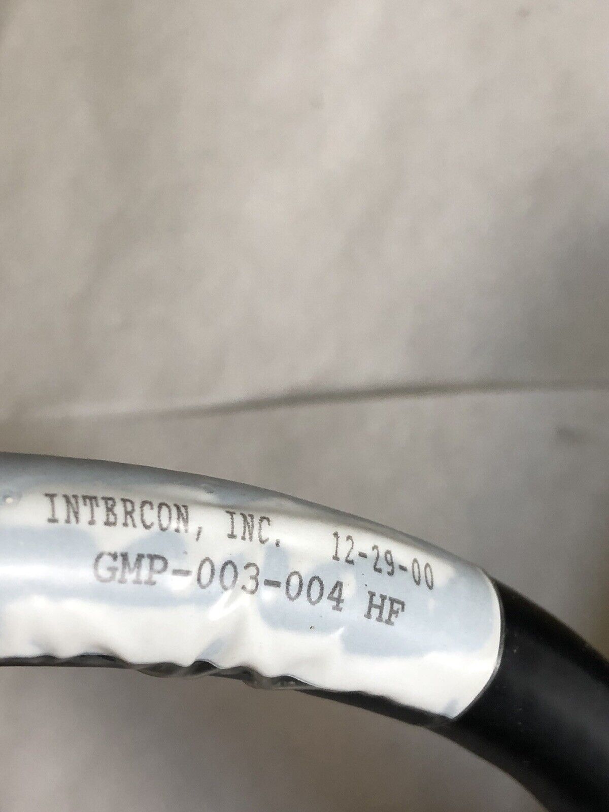 New Intercon Robotic Cable Assembly Cordset Gmp-003-004 Hf,Ev