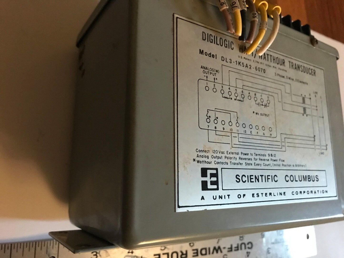 Scientific Columbus Dl3-1K5a2-6070-V, 1000W Watt/Watthour Transducer,Eh