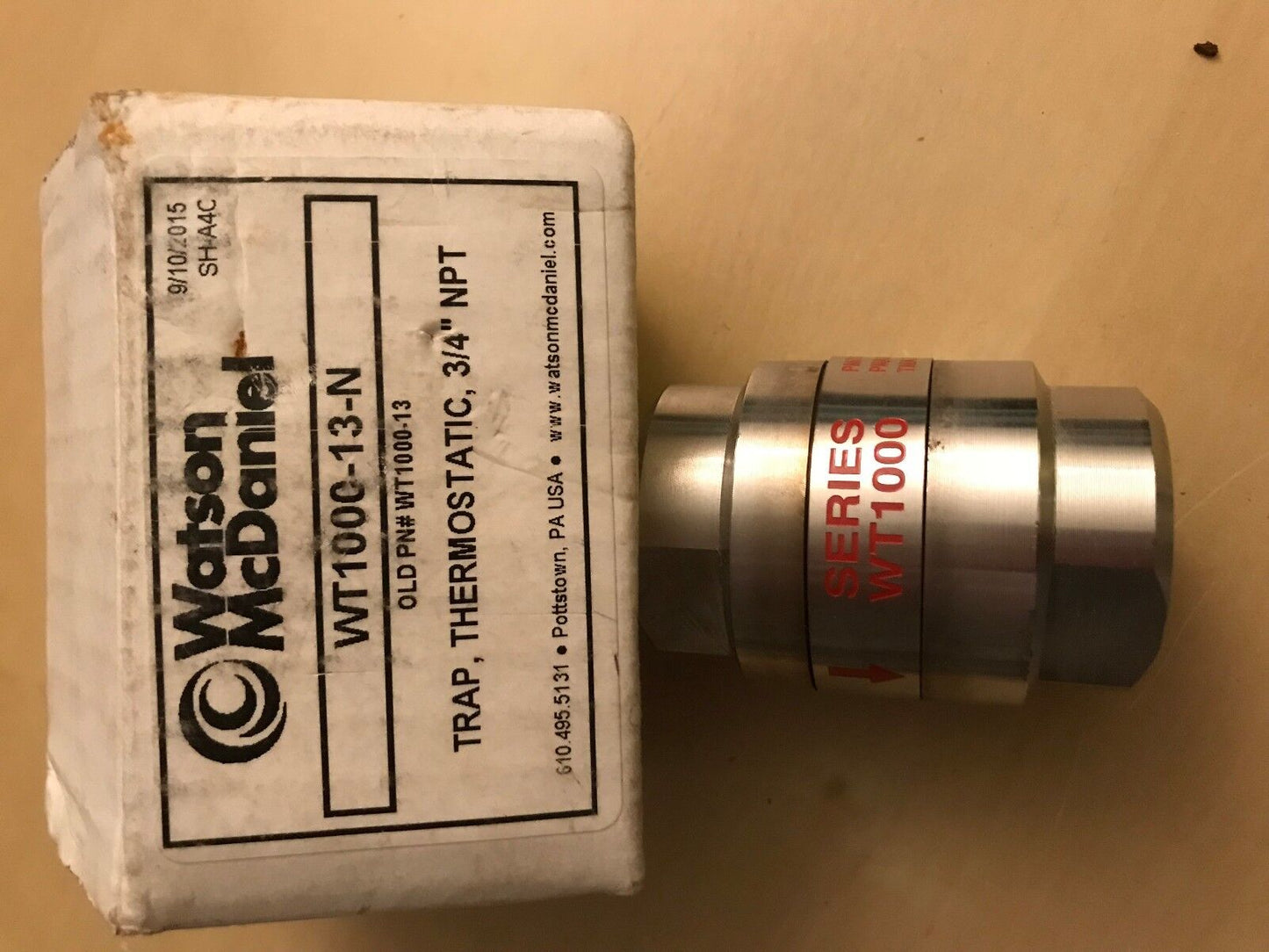 3/4" Npt Watson Mcdaniel Wt1000 Series Wt1000 Thermo Dynamic Steam Pmo 300,Al