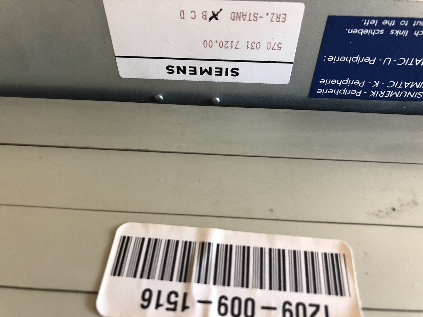 Siemens P06 6Fc3984-4Fg Sinumerik Plc Chassis,570-031-7120.00 Erz-Stand A,Cl
