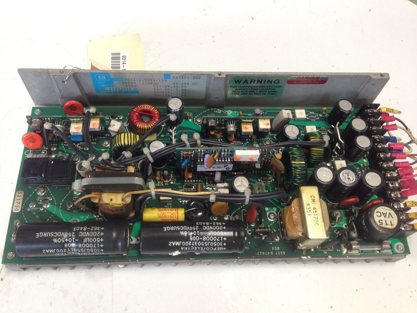 Lh Research Tm34-11Y2y2/115,847457-008,Power Supply,175 W,5/12 Vdc,847417,Ff
