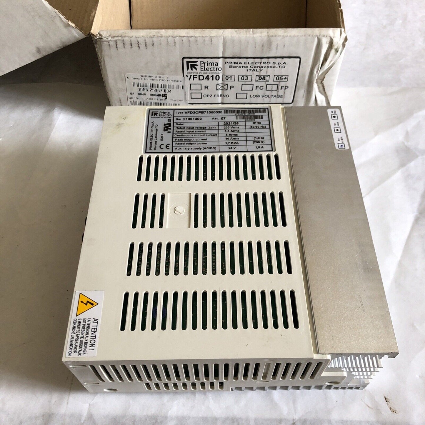 New Prima Electro Vfd3cpb71050030 Servo Drive,Prima Vfd 410,Bb