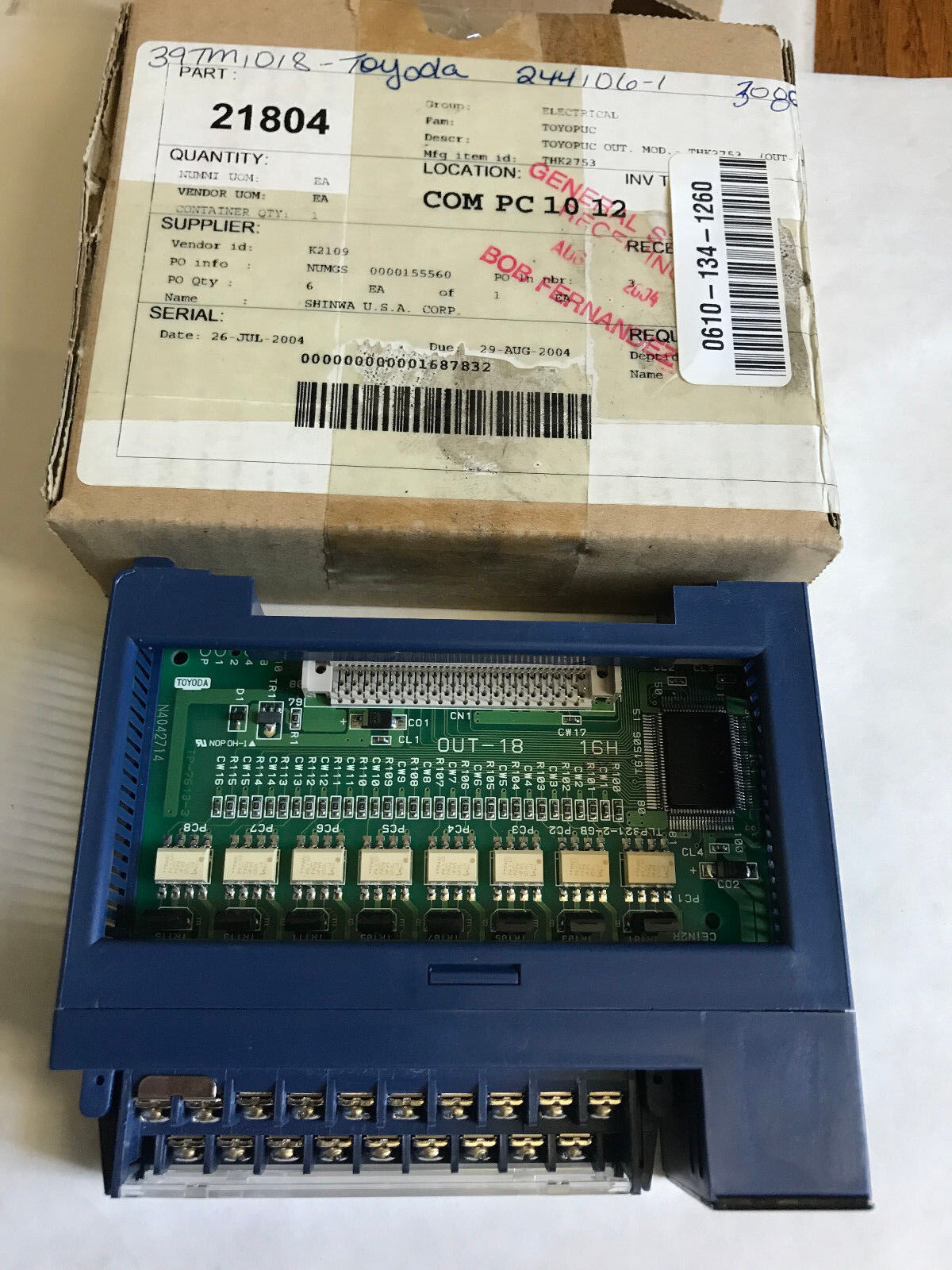 New Toyopuc Out-18 Thk-2753 Pc2j Plc Output Modules 24Vdc,Out-18,Ae