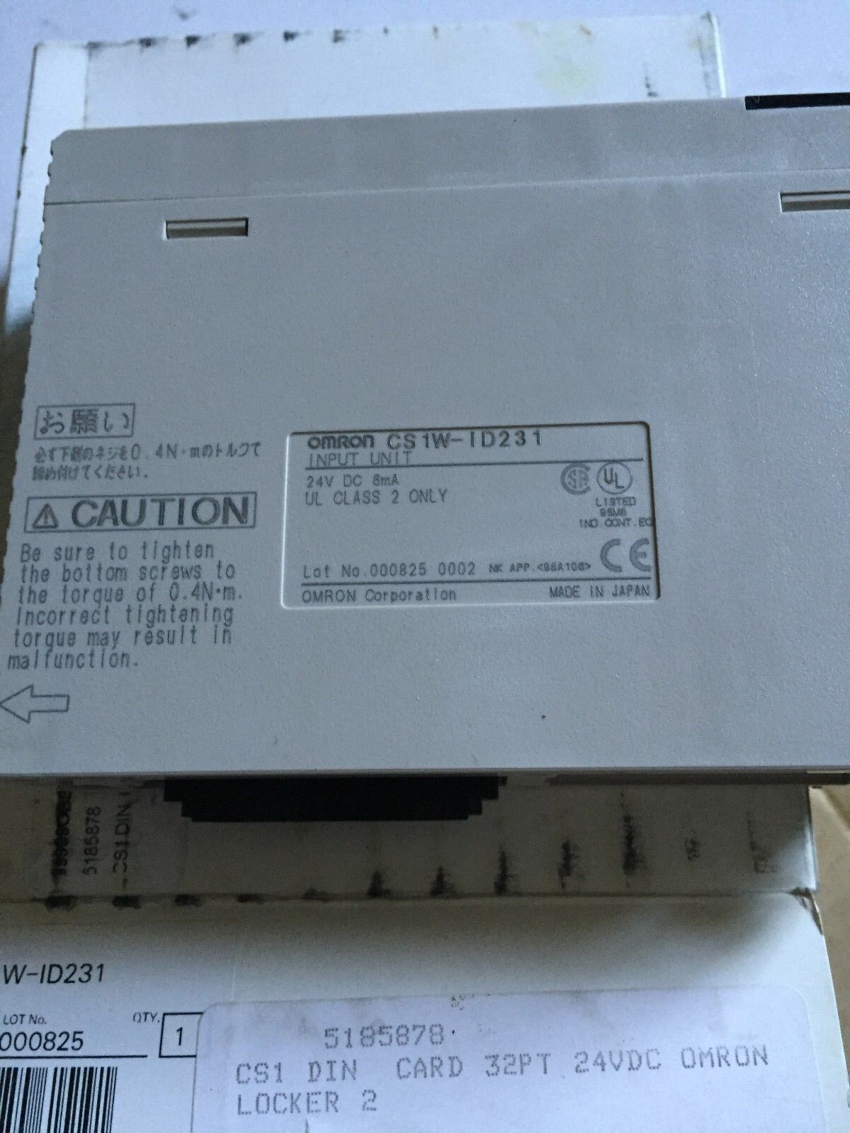 New Omron Cs1w-1D231 Input Unit, 24Vdc,Omron Cs1w-Id231,Ba