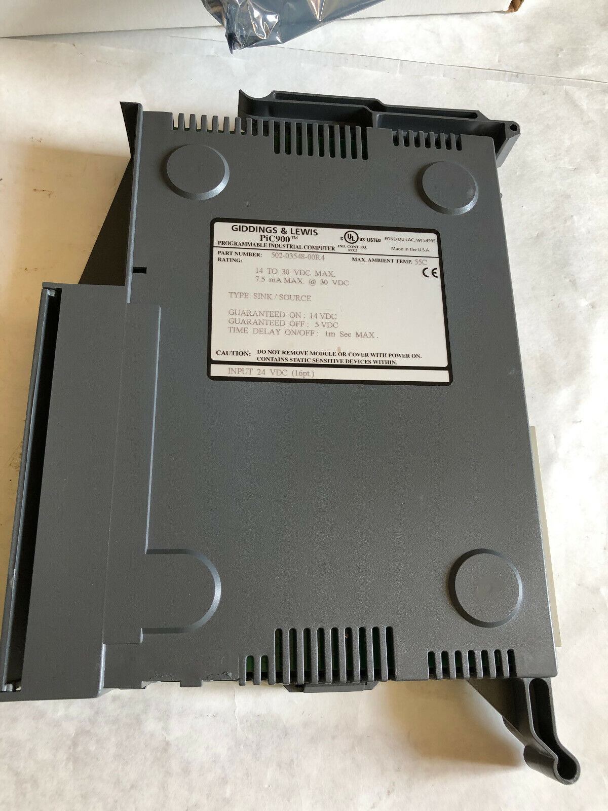 New Giddings & Lewis Pic900,502-03548-00R4 Programmable Computer,Input 24V Dc,Cg