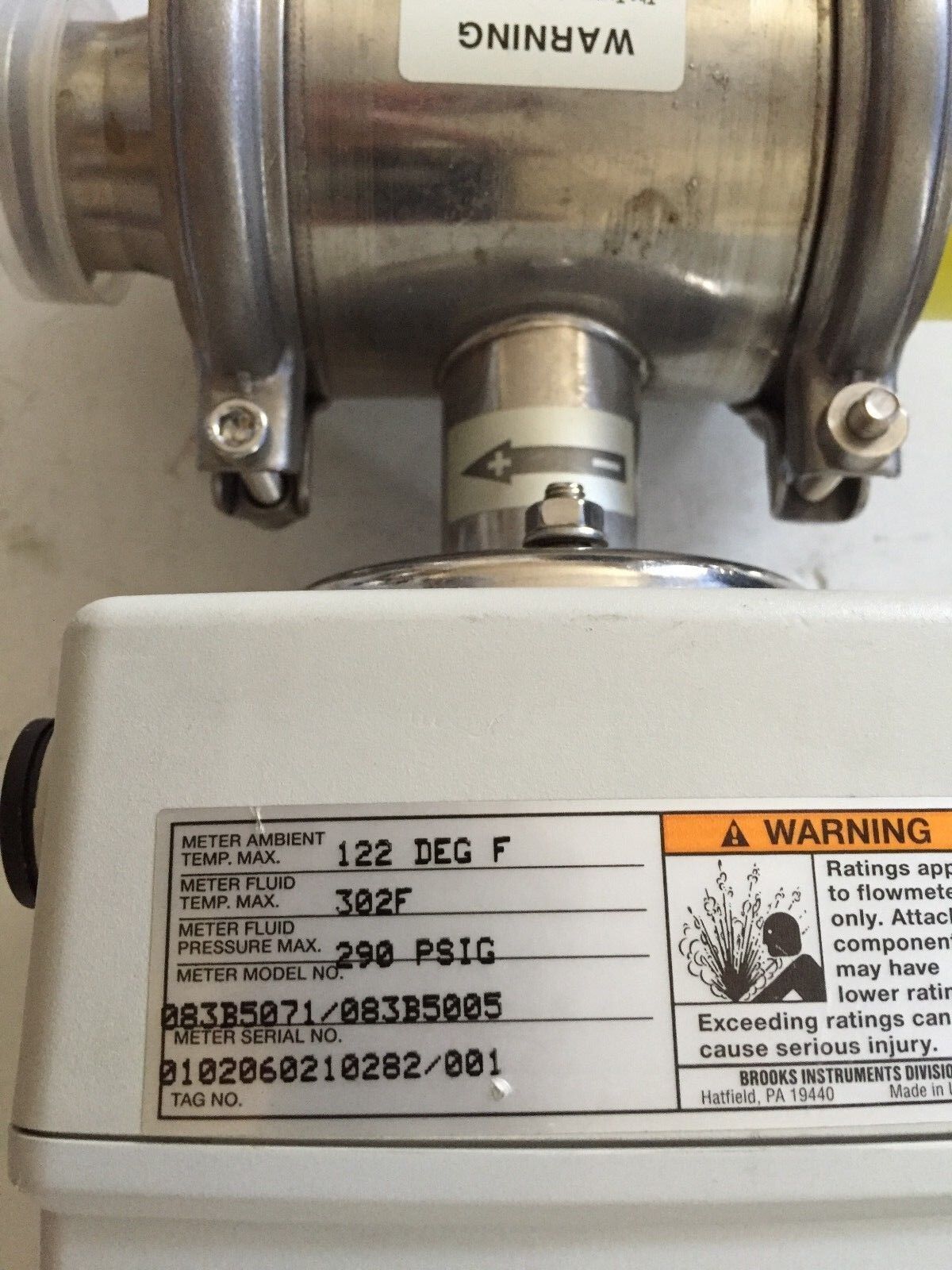 Brooks Mag 7400,7400F Food,083B5079,083B5071 / 083B5005,Flow Meter,Bi