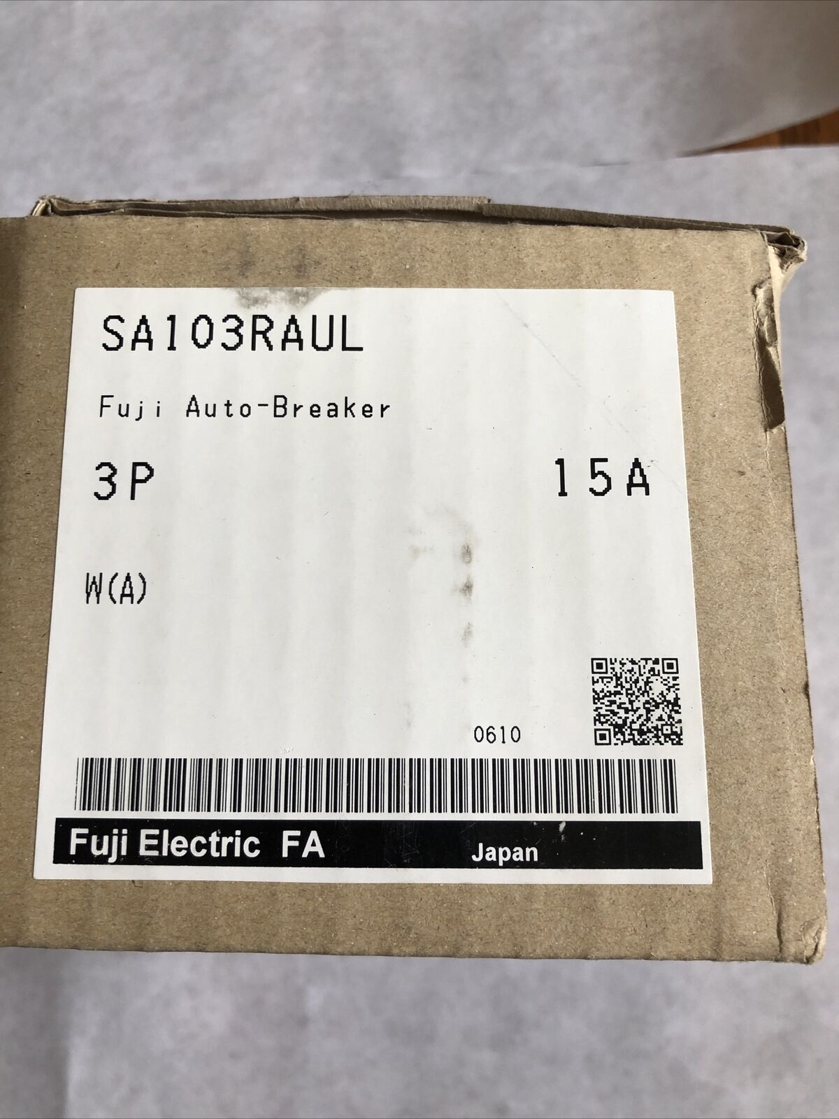 New Fuji Electric Sa103raul,Fuji 15A,3Ph Sa103raul/30 480Vy/277V 25Ka 30,Db