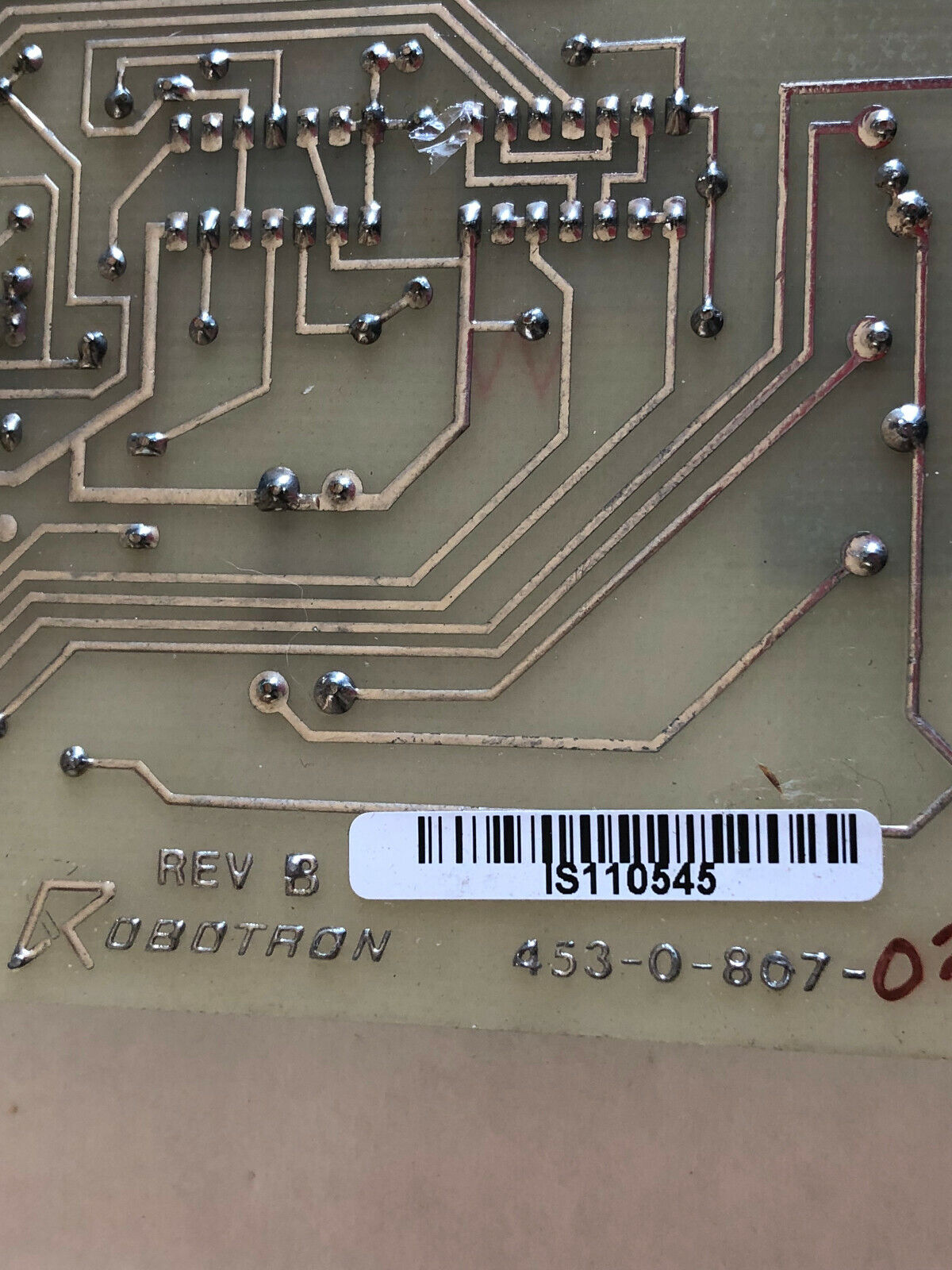 Robotron 453-0-807 Rev B ,Robotron 453-0-807-02 Pcb Board,Dk
