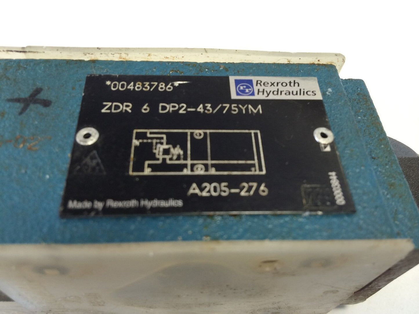 New Rexroth Zdr 6 Dp2-43/75Ym,A205-276, 00483786 Hydraulic Valve,Fm,Ar