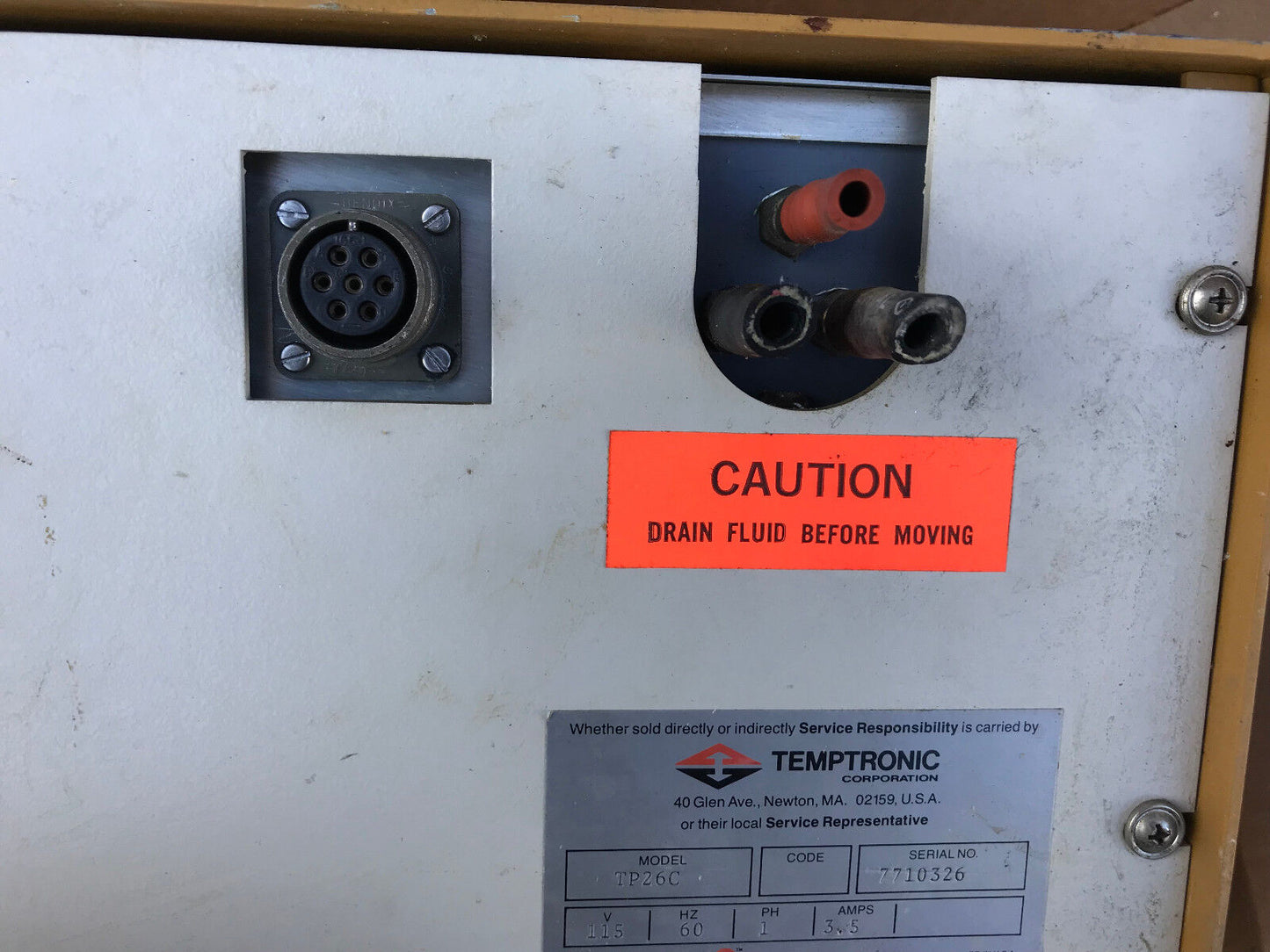 Temptronic Tp26c Thermospot Control Unit, 115Vac, 1-Phase, 3.5A,Ti