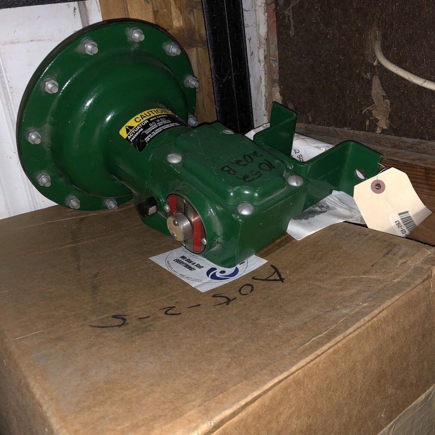 Fisher 10522 Diaphragm Rotary Actuator,31121 Cke Tc3 2,Size 20,90* Rotation,Ao
