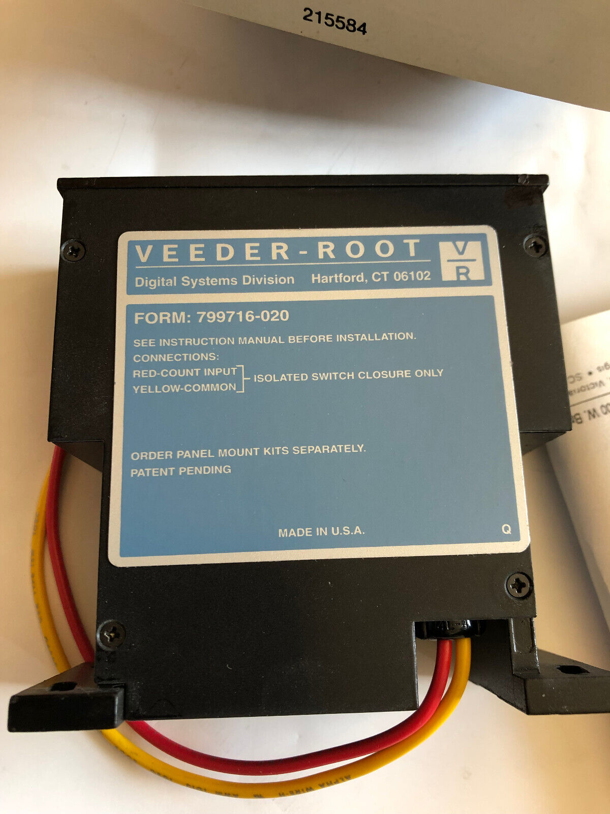 New Dahner Controls Veeder-Root Form 799716-020 Lx Totalizer Lcd Display,Cu