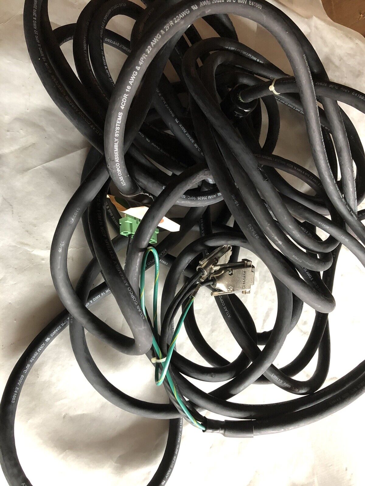 New Atlas-Copco 4231506018,4Cdr 16 Awg E41663 Nutrunner To Controller Cable,Th