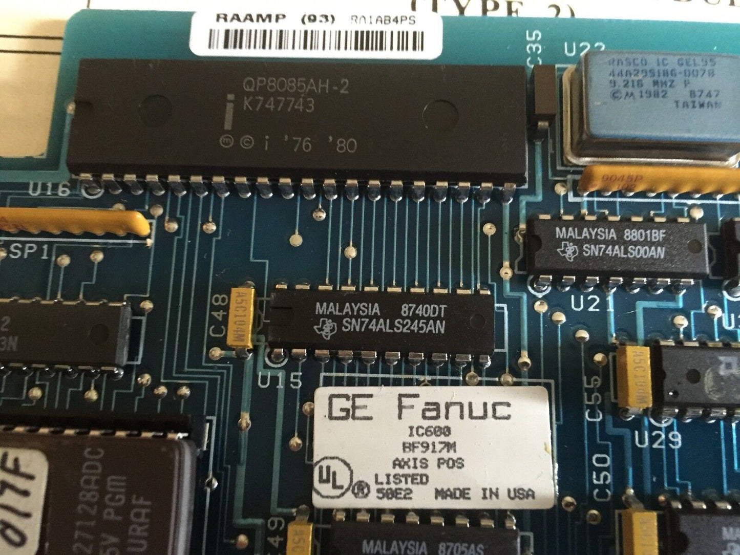 Fanuc Ic600 Bf917m,Ic600bf917,Axis Positioning Module Encoder,Gek90766,Cf
