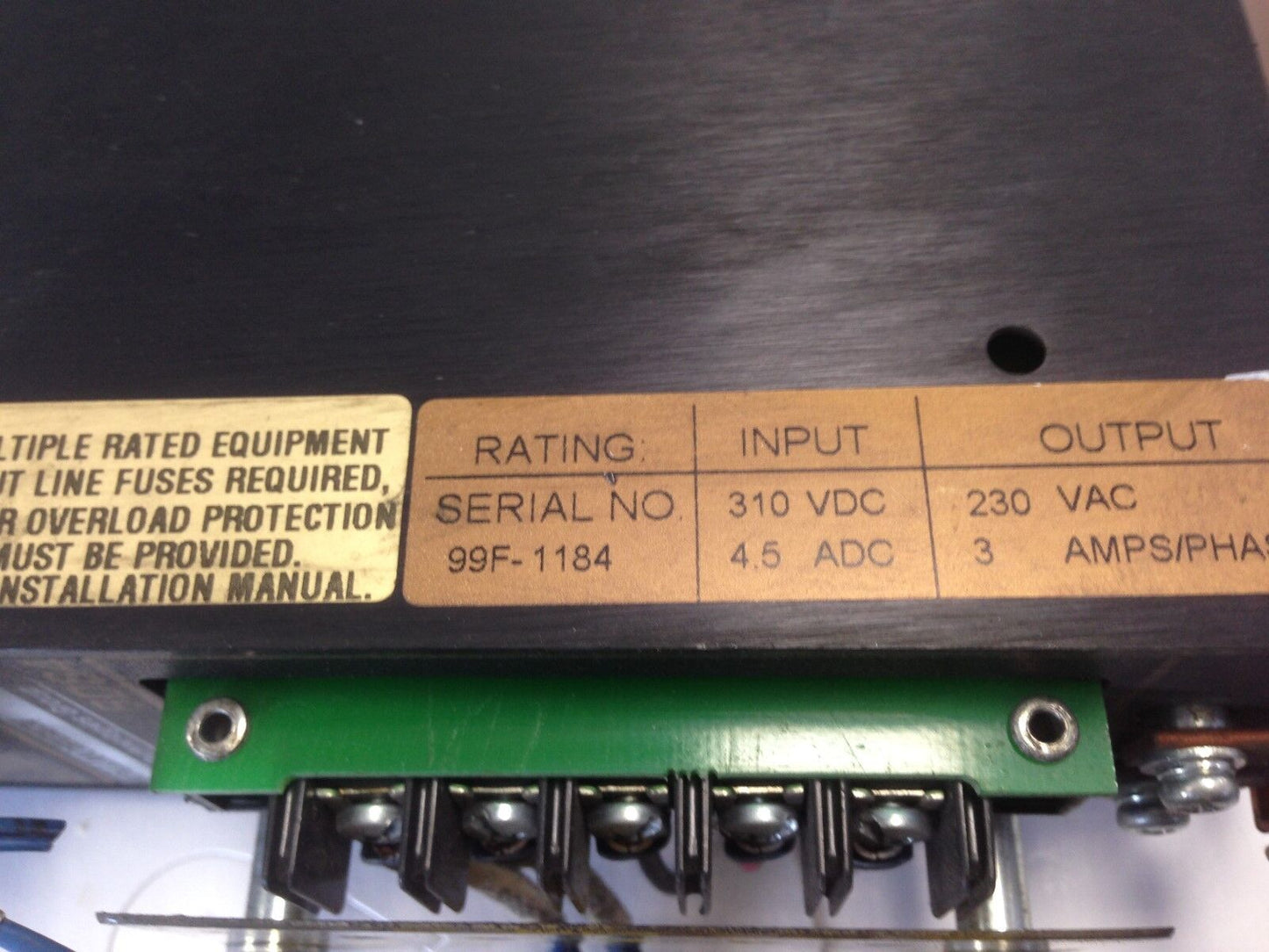 Kollmorgen Bds4a-203J-0001Wo Ac Servo Drive, 230 Vac, 3 Phase, 3 Amp,Di