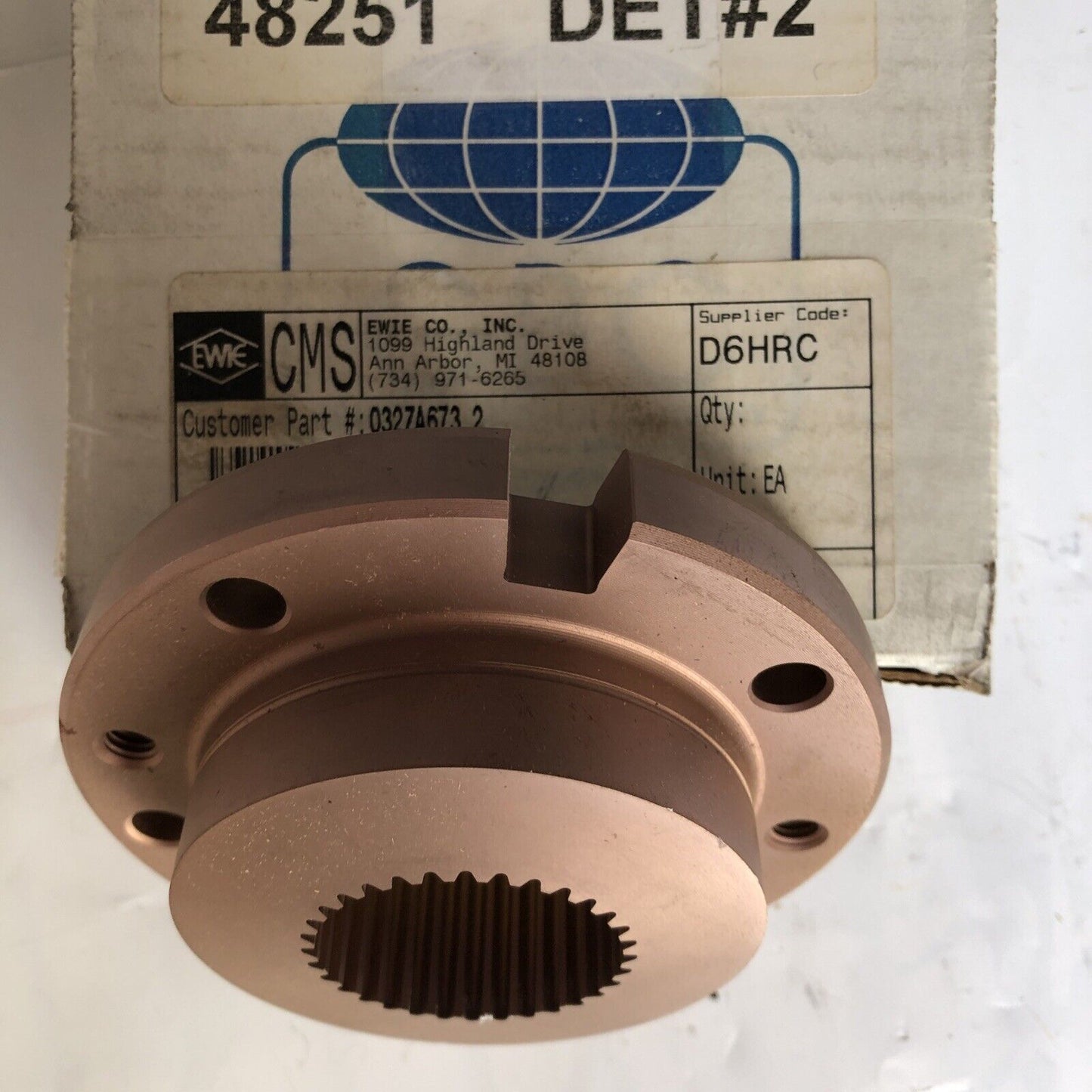 Gbc 32Za-673 Det.2,1 F2vp-7A109-Aa Blind Spline Die Nest Broach Tl#32Za-673,Fl