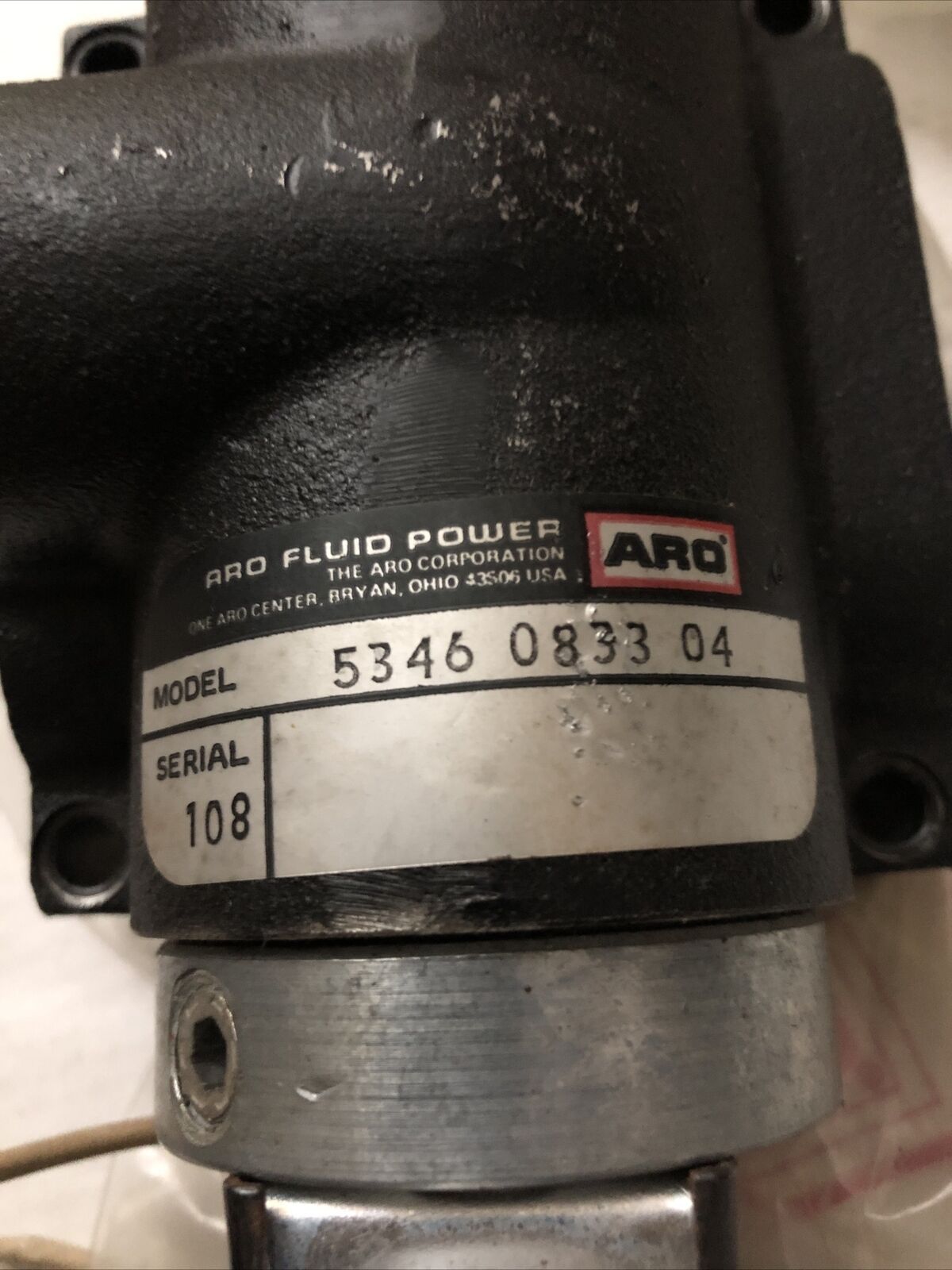 New Aro 5346-0833-04, 108 Valve 115V Aro Fluid Power 150Psi,Cs