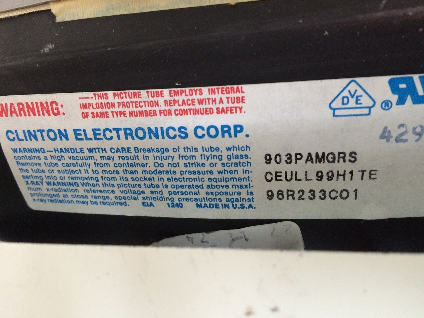 Motorola Ds3000-165 12" Crt Monitor,7C 25974 Aol,115/230Vac,Eia 185,903Pamgrs,Cf