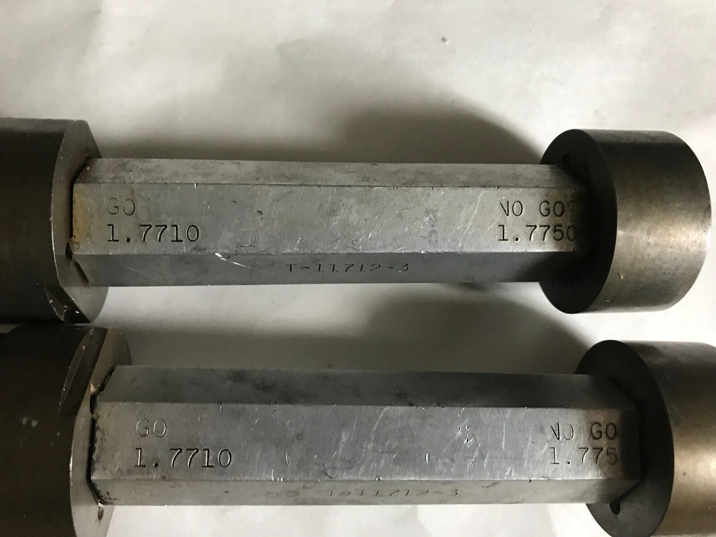 Lot 2 The Pipe Machinery Go No Go Plug Gage Nogo 1.7710 ,1.7750,Aa