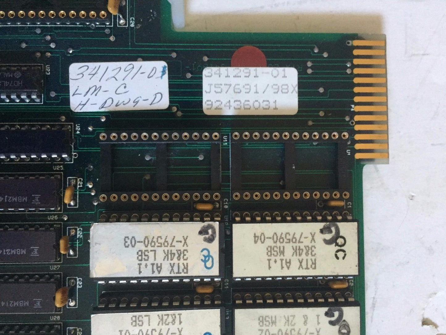 Forney 341291-01,Rtx-Ecs-A153 341291,J8076098w,J57691/98W Board,315-86,Ec