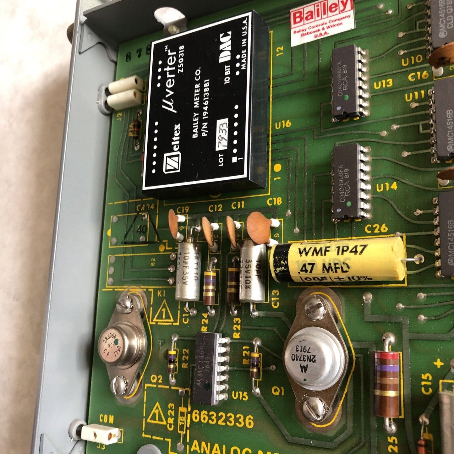Bailey 6632336, 6632337A1 Abb Analog Memory Board Assembly,En