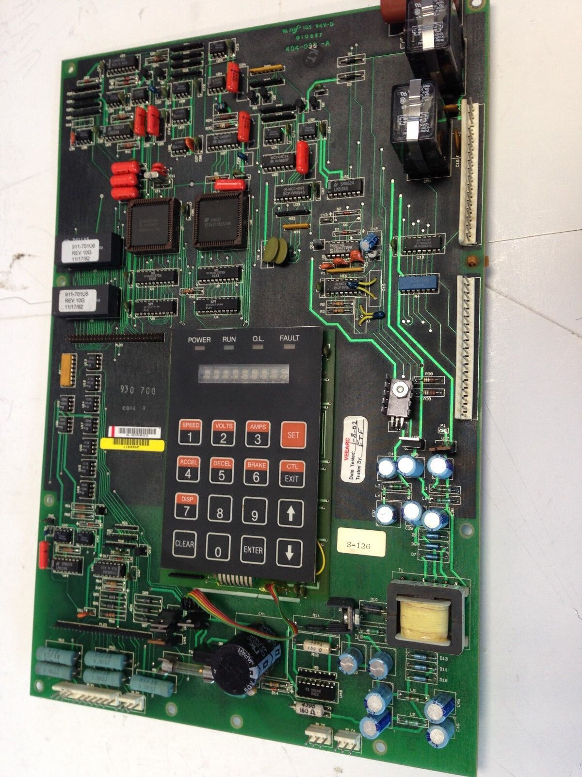 Vee Arc 404-098-A Pc Control Board W/ Keypad 930 700 010887,Vee Arc 404-098, Dh