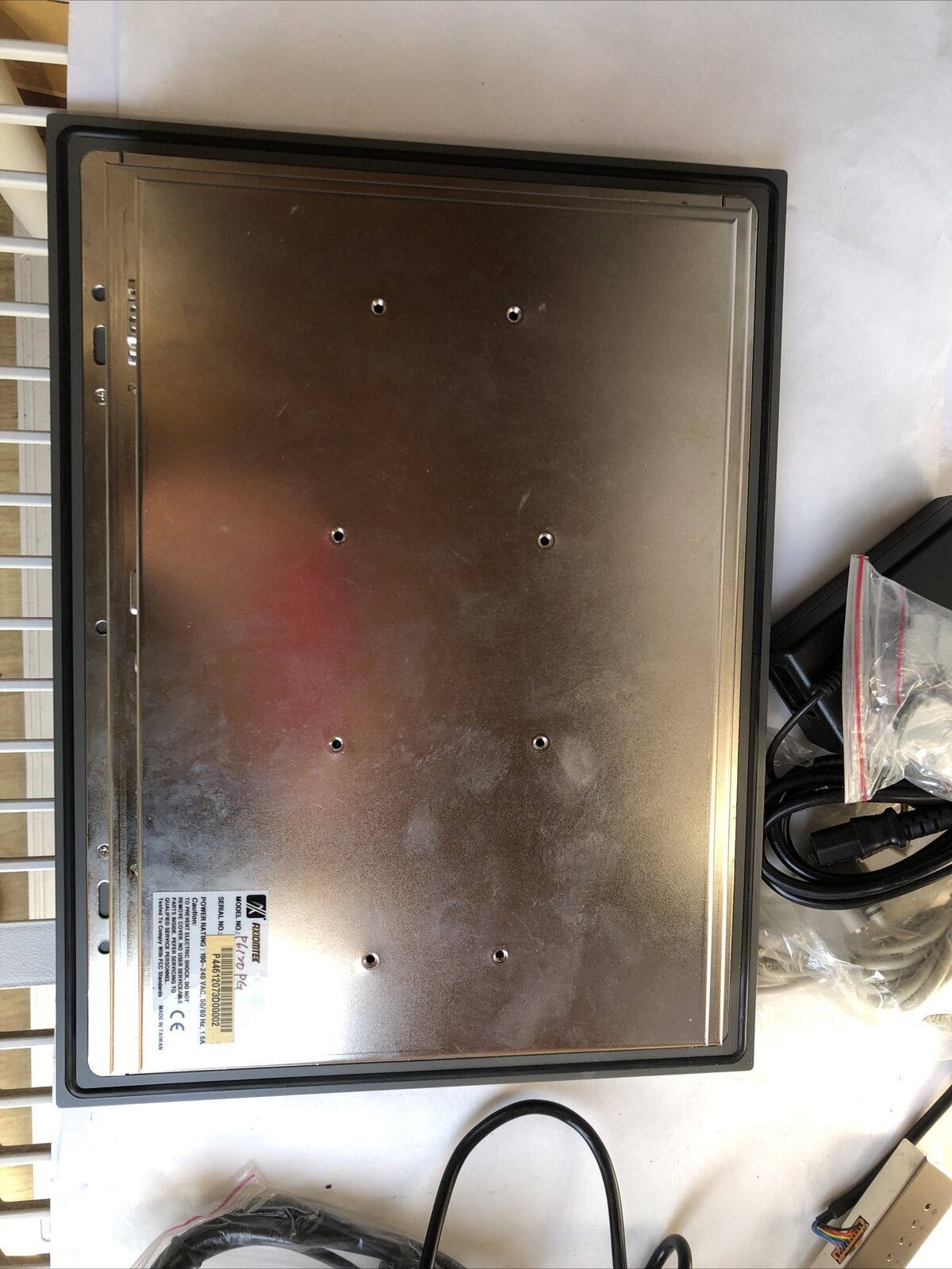 New Axiomtek P6120pg 12" Color Touchscreen Monitor,Operator Interface,Fc
