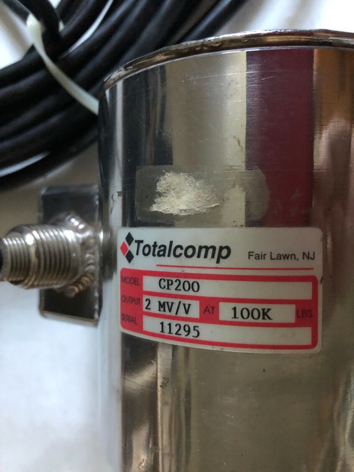 New Totalcomp Cp200 ,2 Mv/V 100K Interchange Load Cell,Fl
