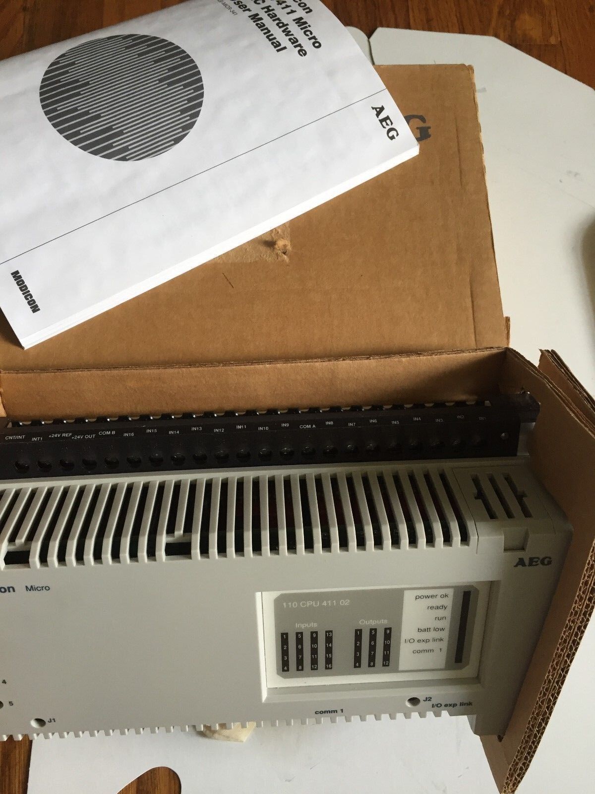 New Modicon 110Cpu41102 Aeg,Cpu Power Supply Ac I/O 230V Micro 110Cpu41102,Td