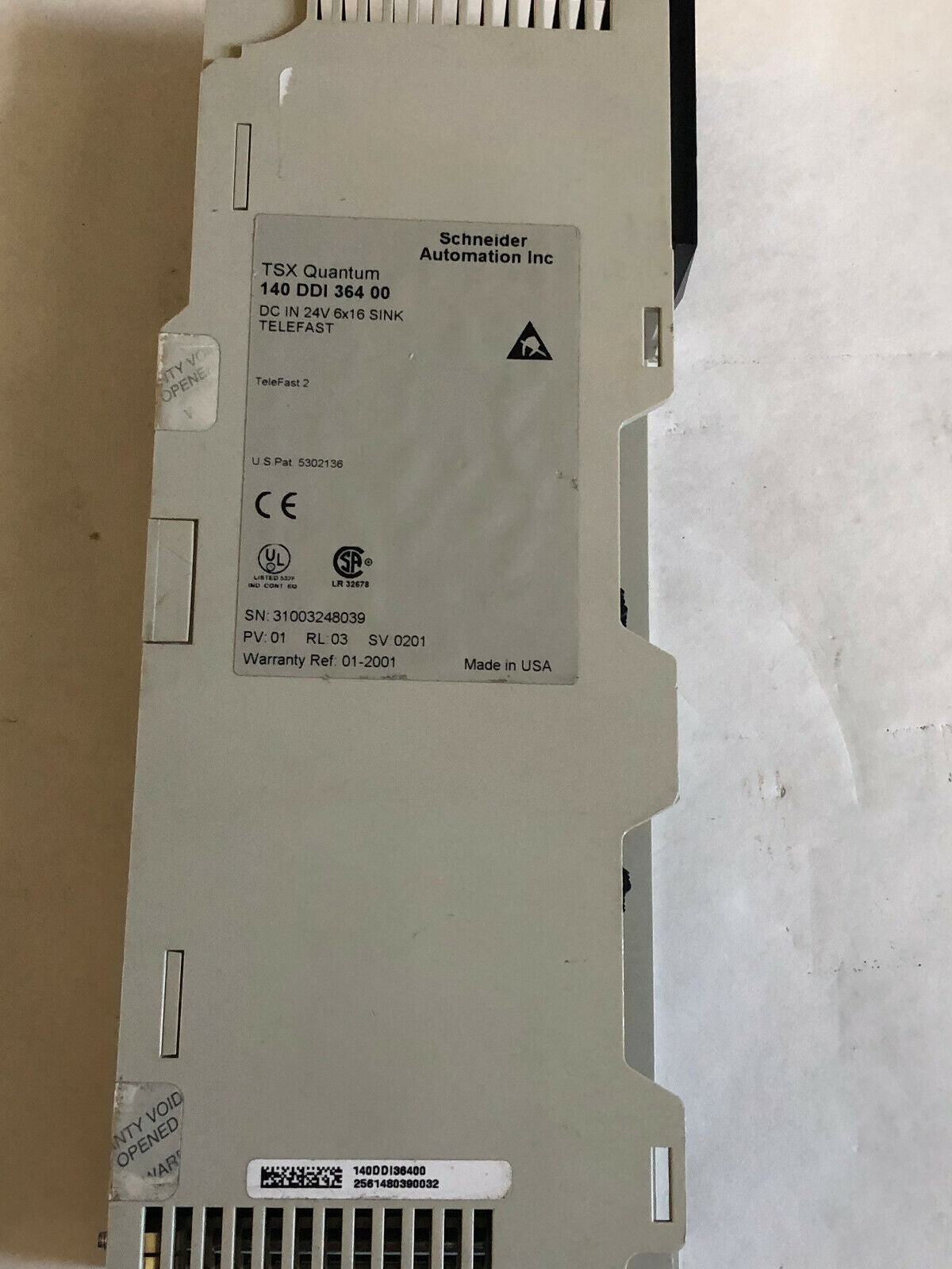Schneider 140 Ddi 364 00,Tsx Quantum, Modicon Input 96 Point 24Vdc,Ag