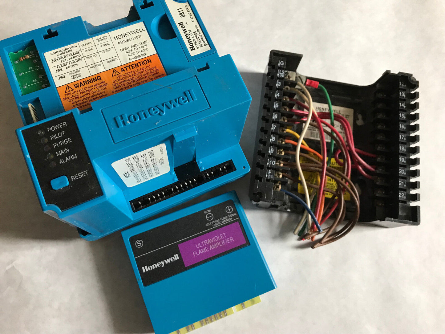 Set Honeywell Rm7896 D 1027 Burner Control,St7800a1039,R7849a1023,Q7800a1005,Er