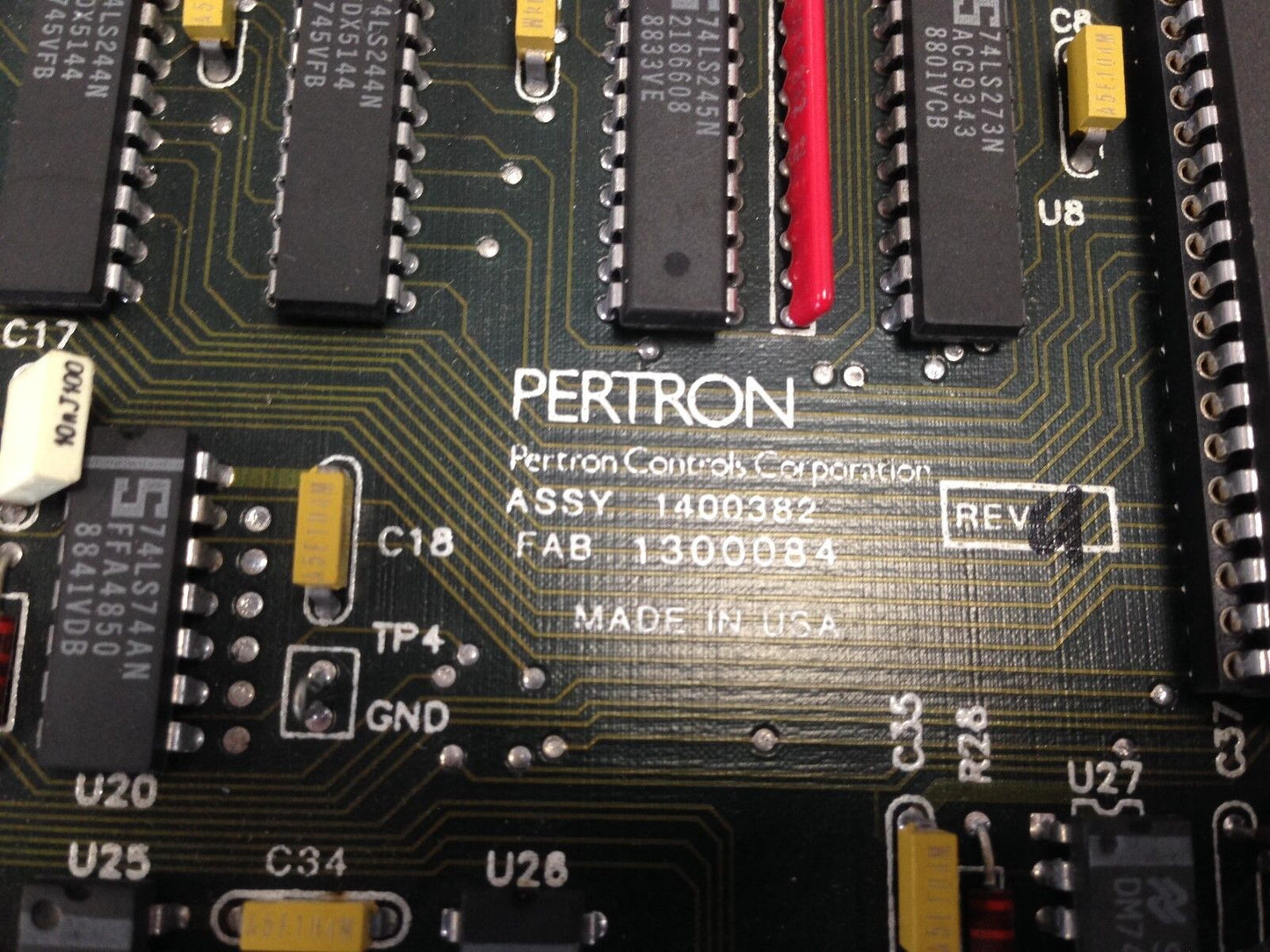 Pertron 1400382,A/W 1300084 Pertron Control Board,Dd