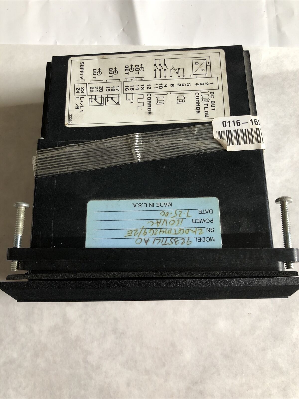 Flowmetrics 923 St1 Flow Controller, Operator Panel,923Stiliao,923Stil/Ao,Fg
