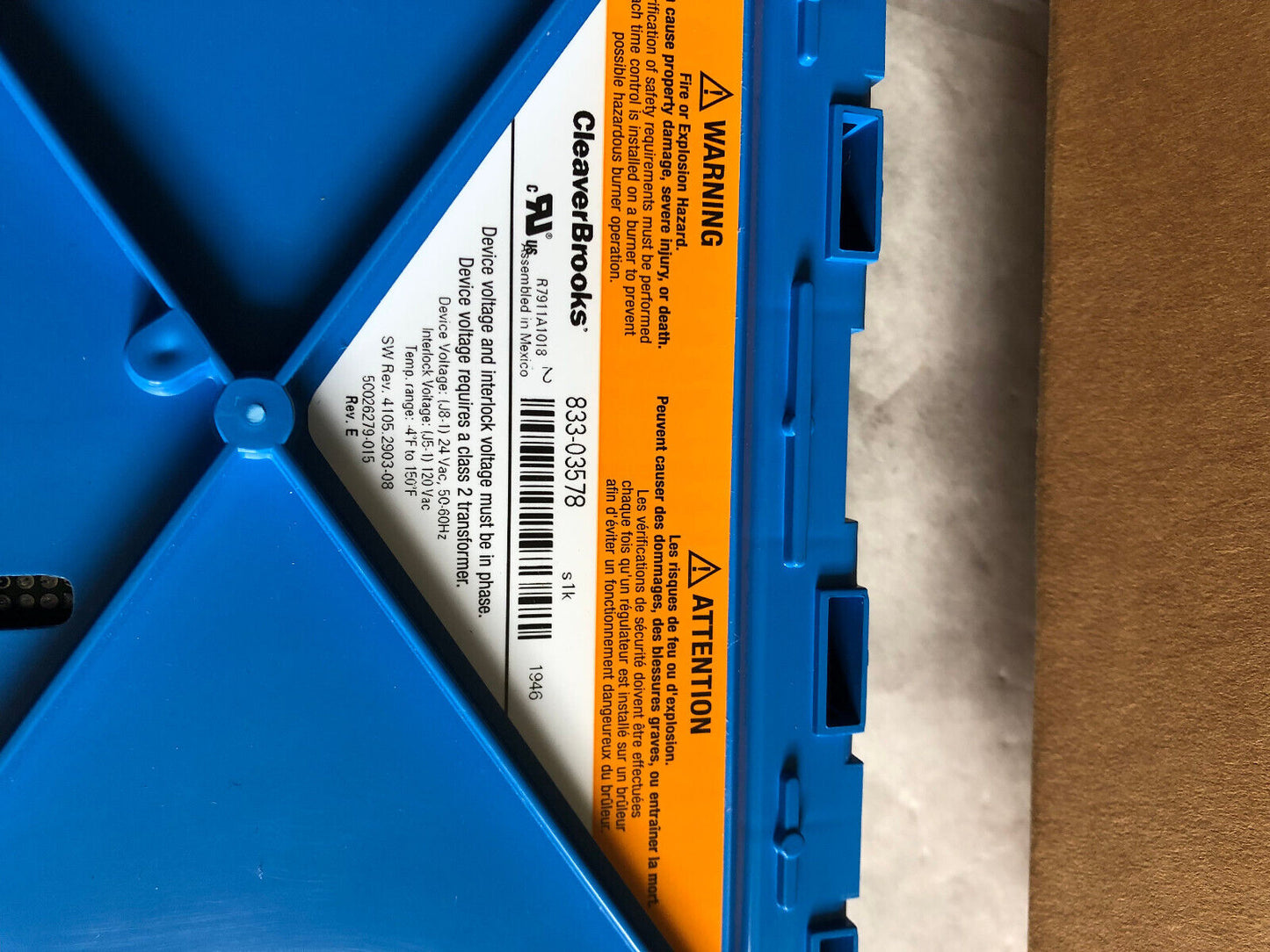 New Honeywell 833-03578-000,Cb-Falcom 833-03578,Honeywell R7911a1018,833-3578,Ec