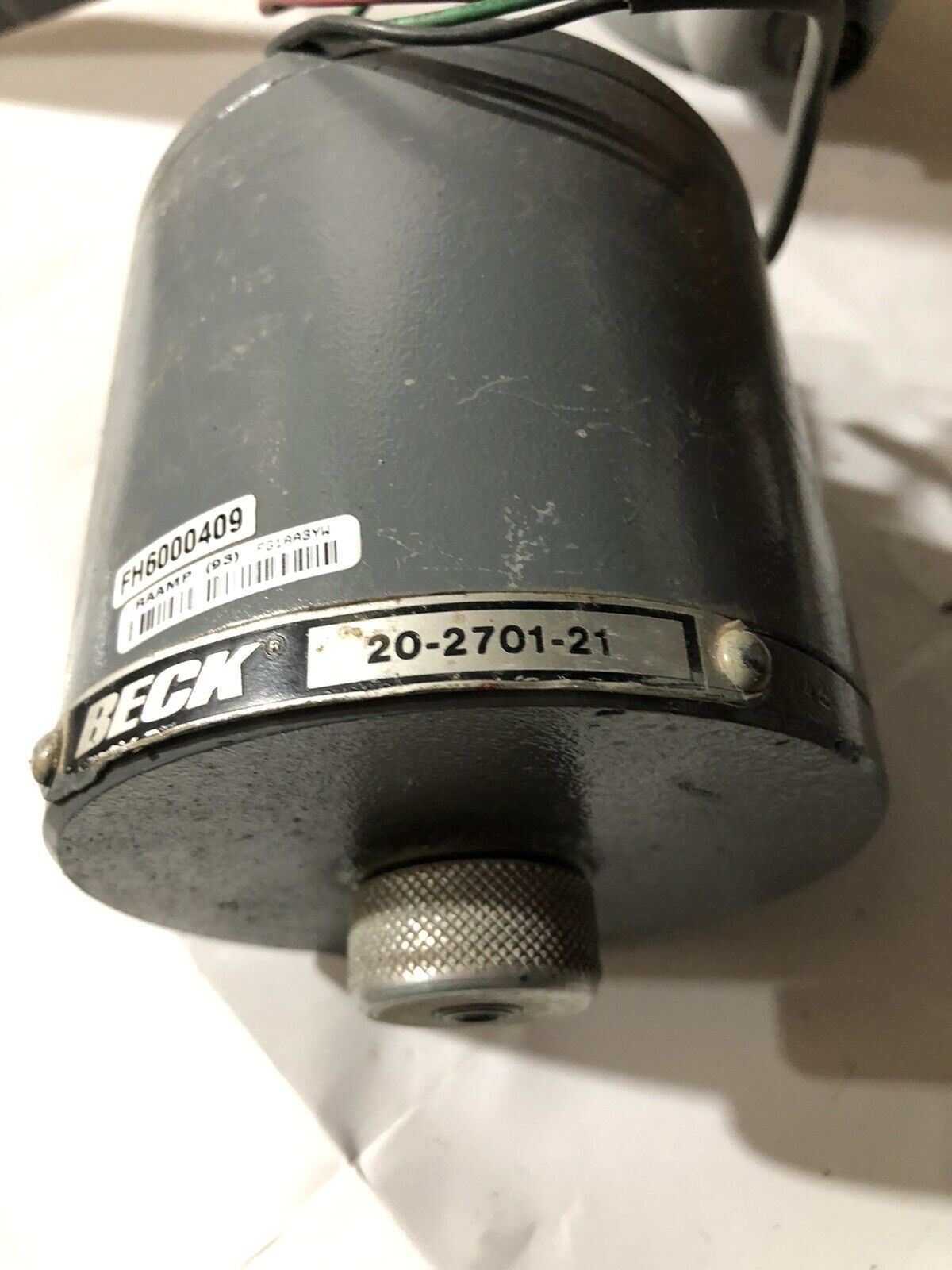 Beck 20-2701-21,Fh6000409,115 Vac, 1 Phase, .4 Amps,To