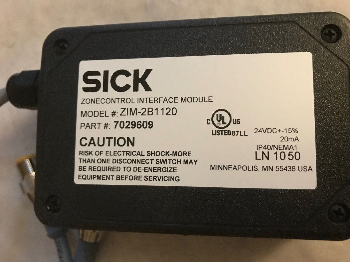 New Sick Zim-2B1120,Sick 7029609 Zonecontrol Interface Module,Ef