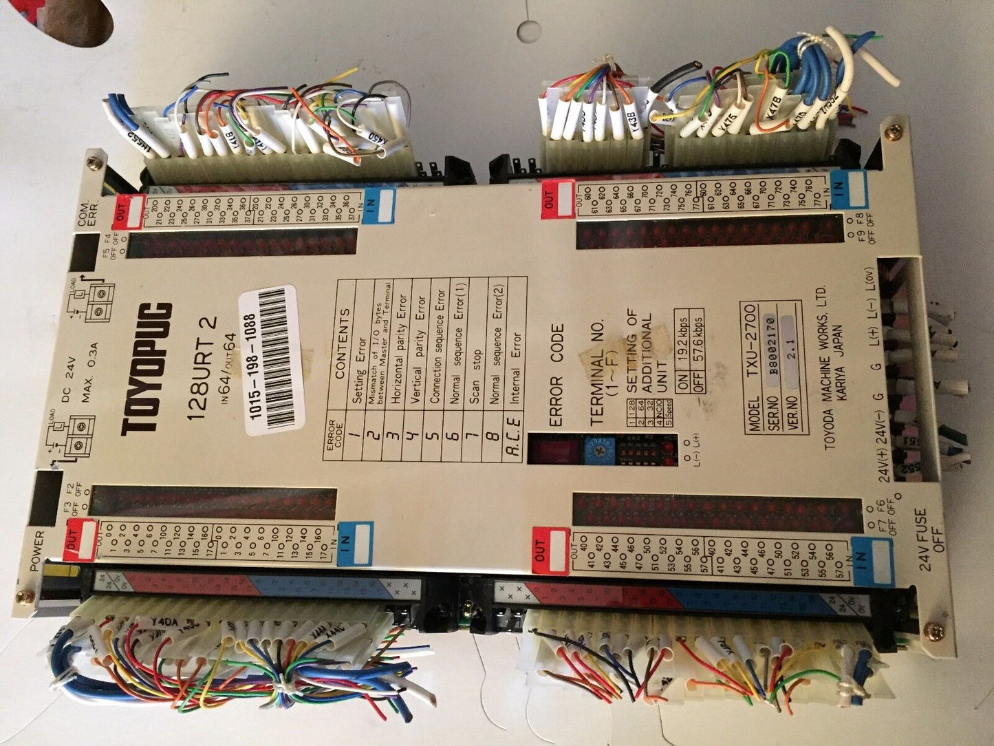 Toyoda Machine Txu-2700 Toyopuc 128Urt 2 Programming Module,Ax
